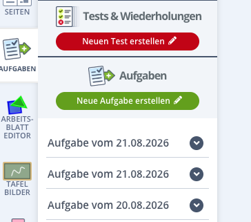 Manuelle Auswahl der Aufgabennummer?
