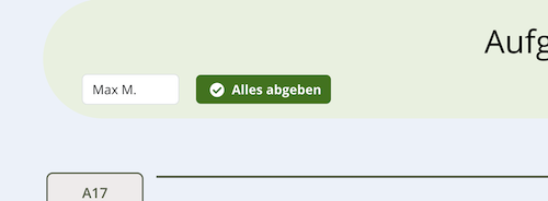 Wie kann ich Aufgaben aufgeben?